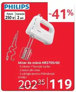 Selgros Mixer de mână HR3705/00 Ofertă