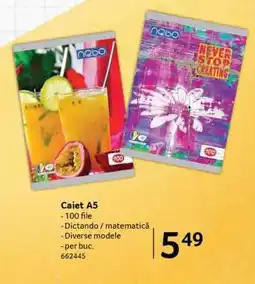 Selgros Caiet A5 Ofertă