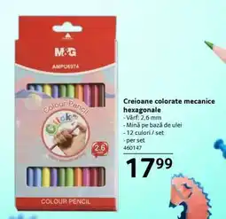 Selgros Creioane colorate mecanice hexagonale Ofertă