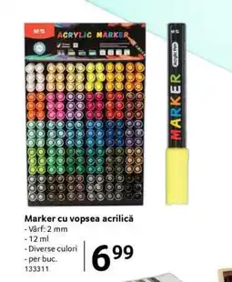 Selgros Marker cu vopsea acrilică Ofertă