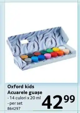 Selgros Oxford kids Acuarele guașe Ofertă