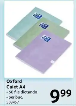 Selgros Oxford Caiet A4 Ofertă