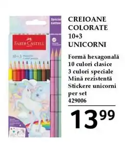 Selgros CREIOANE COLORATE 10+3 UNICORNI Ofertă