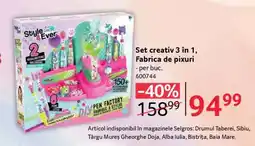 Selgros Set creativ 3 în 1, Fabrica de pixuri Ofertă