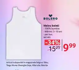 Selgros Maiou băieți Ofertă