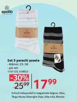 Selgros Set 5 perechi șosete Ofertă