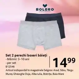 Selgros Set 2 perechi boxeri băieți Ofertă