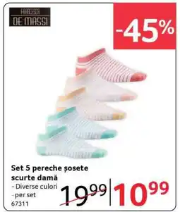 Selgros Set 5 pereche șosete scurte damă Ofertă