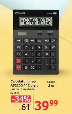 Selgros Calculator birou AS2200 / 12 digit Ofertă