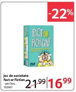 Selgros Joc de societate Fact or Fiction Ofertă