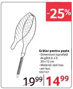 Selgros Grătar pentru pește Ofertă