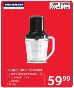 Selgros Tocător HMC-3B500BK Ofertă