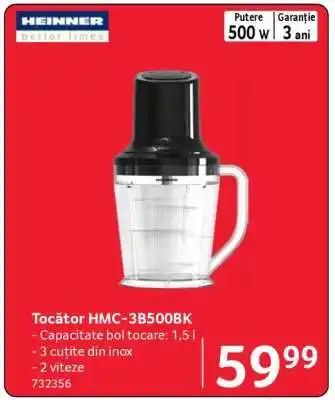 Selgros Tocător HMC-3B500BK Ofertă