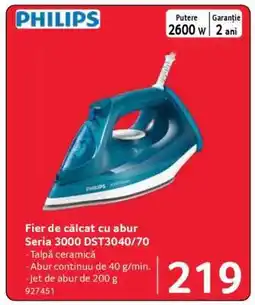 Selgros Fier de călcat cu abur Seria 3000 DST3040/70 Ofertă