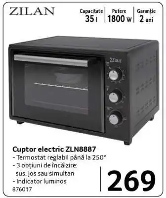Selgros Cuptor electric ZLN8887 Ofertă