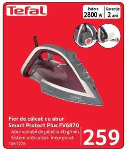 Selgros Fier de călcat cu abur Smart Protect Plus FV6870 Ofertă