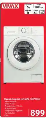 Selgros Mașina de spălat rufe WFL-120716CSI Ofertă