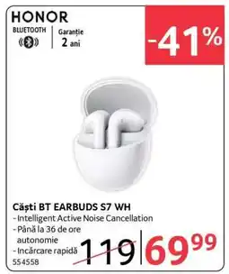 Selgros Căști BT EARBUDS S7 WH Ofertă