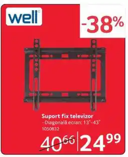 Selgros Suport fix televizor Ofertă