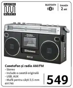 Selgros Casetofon și radio AM/FM Ofertă