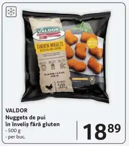 Selgros VALDOR Nuggets de pui în înveliș, fără gluten Ofertă