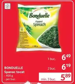 Selgros BONDUELLE Spanac tocat Ofertă