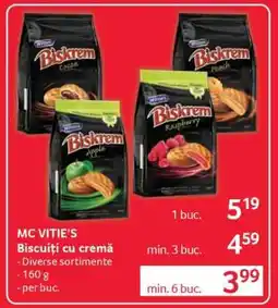 Selgros MC VITIE’S Biscuiți cu cremă Ofertă