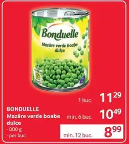 Selgros BONDUELLE Mazăre verde boabe, dulce Ofertă