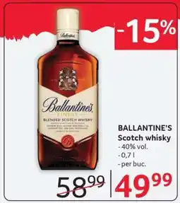 Selgros BALLANTINE‘S Scotch whisky Ofertă