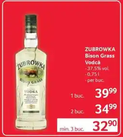 Selgros ZUBROWKA Bison Grass Vodcă Ofertă
