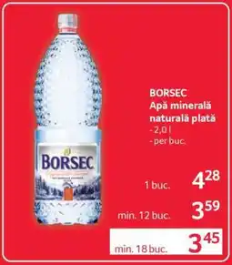 Selgros BORSEC Apă minerală naturală plată Ofertă