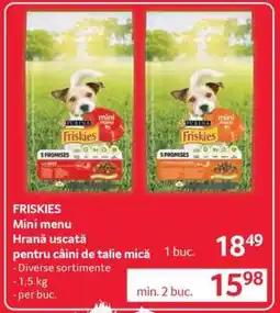 Selgros FRISKIES Mini menu Ofertă