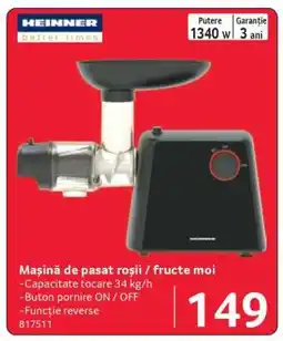 Selgros Mașină de pasat roșii / fructe moi Ofertă