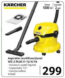 Selgros Aspirator multifuncțional WD 2 PLUS V-12/4/18 Ofertă