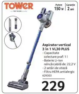 Selgros Aspirator vertical 3 in 1 VL30 PLUS Ofertă