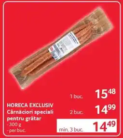 Selgros HORECA EXCLUSIV Cârnați speciali pentru grătar Ofertă