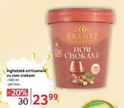 Selgros Înghețată arrtizanală cu rom crokant Ofertă
