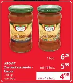 Selgros AROVIT Zacuscă cu vinete / fasole Ofertă