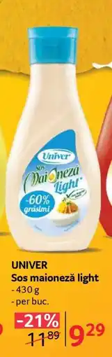Selgros UNIVER Sos maioneză light Ofertă