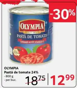 Selgros OLYMPIA Pastă de tomate 24% Ofertă