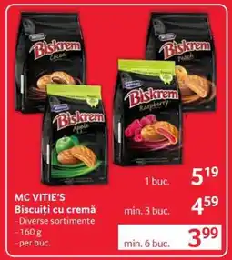 Selgros MC VITIE’S Biscuiți cu cremă Ofertă