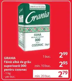 Selgros GRANIA Făină albă de grâu superioară 000 pentru cozonac Ofertă