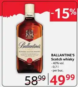 Selgros BALLANTINE‘S Scotch whisky Ofertă