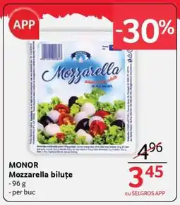 Selgros MONOR Mozzarella biluțe Ofertă