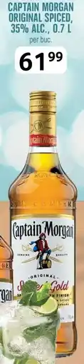 Selgros CAPTAIN MORGAN ORIGINAL SPICED, 35% ALC., 0.7 L Ofertă