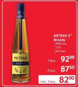Selgros METAXA 5* Brandy Ofertă