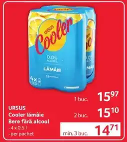 Selgros URSUS Cooler lămâie Bere fără alcool Ofertă