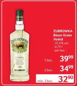 Selgros ZUBROWKA Bison Grass Vodcă Ofertă