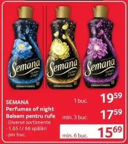 Selgros SEMANA Perfumes of night Balsam pentru rufe Ofertă