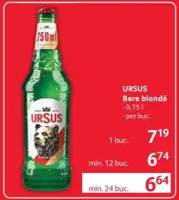 Selgros URSUS Bere blondă Ofertă